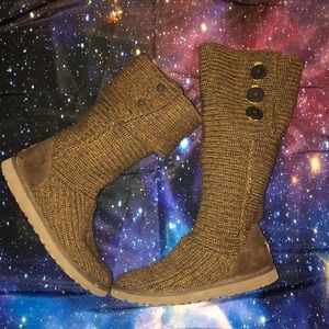 UGG Classic Cardy Knit Boots